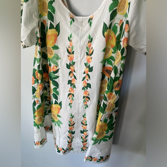 FARM RIO Papaya Salad Scarf Mini Dress S